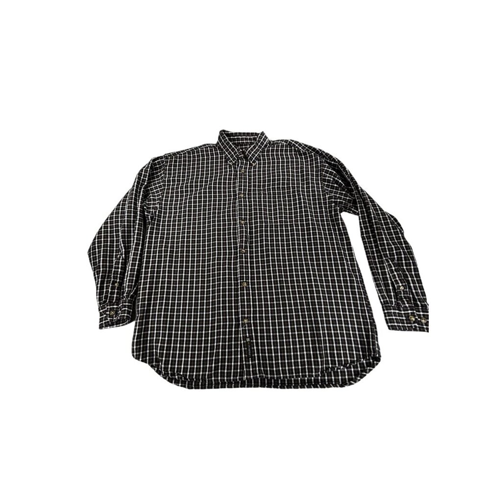 J. Riggins Flannel Shirt Mens XL Plaid Long Sleeve Button-Up